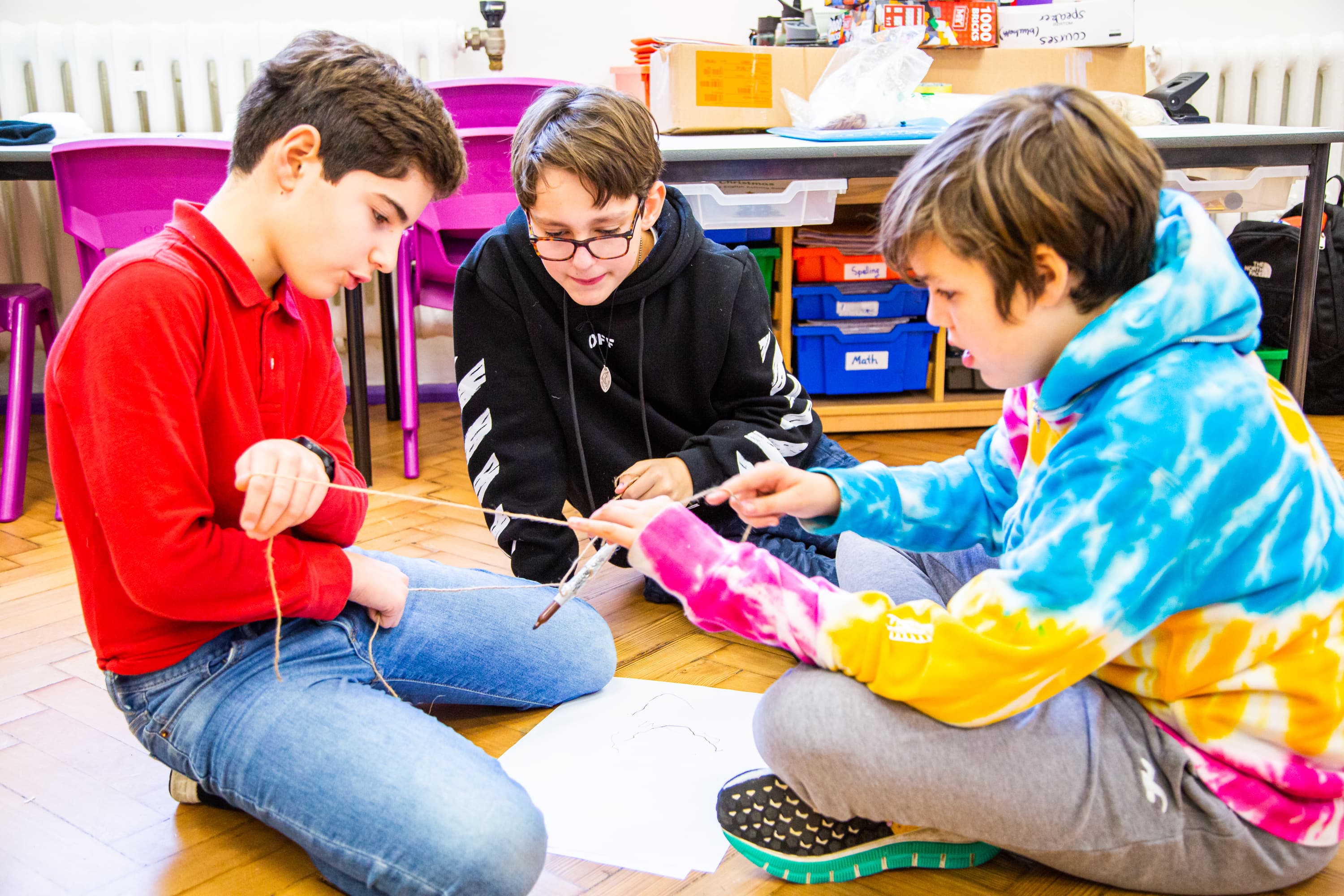 Children working together.