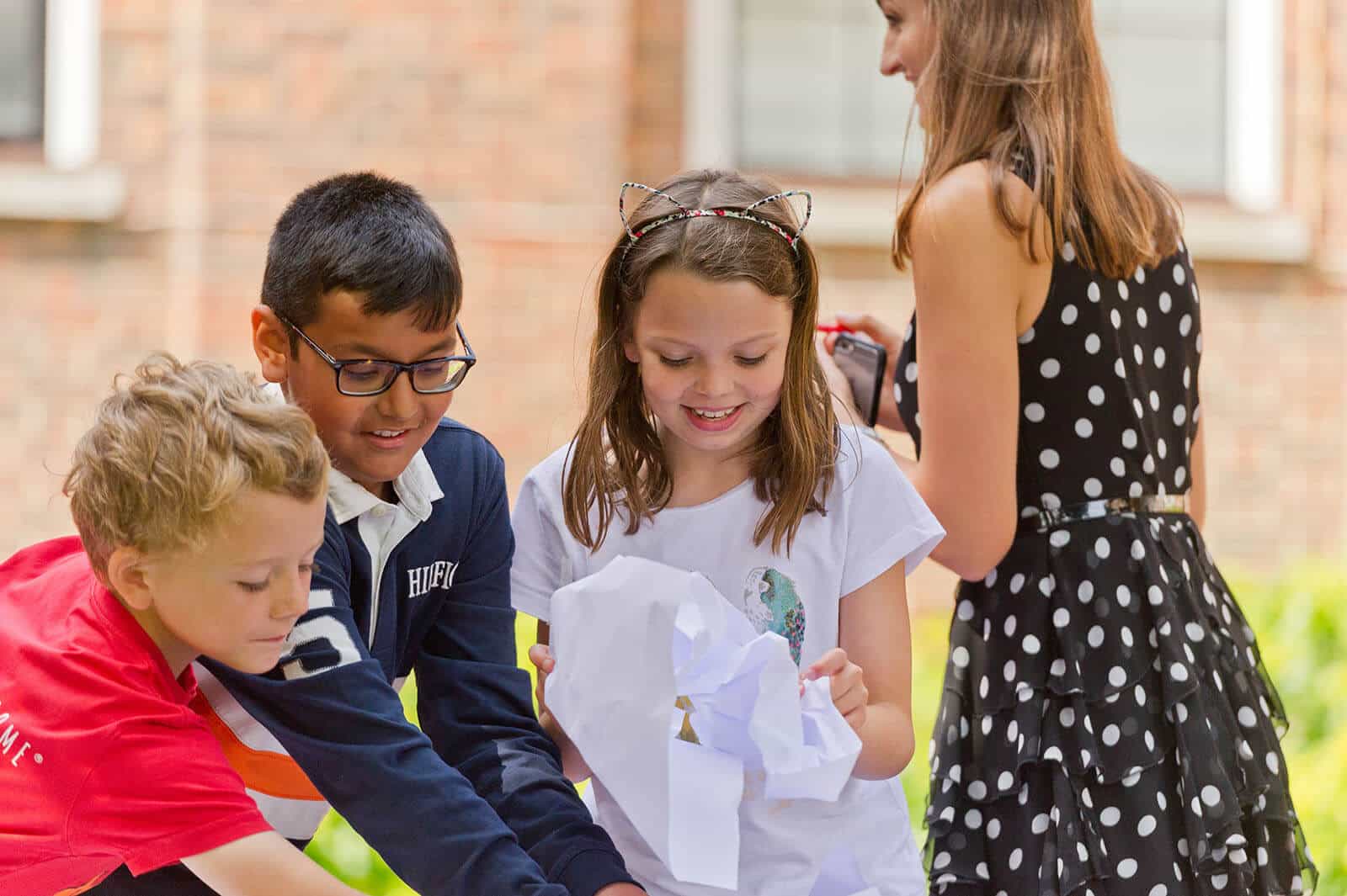 Children working together.