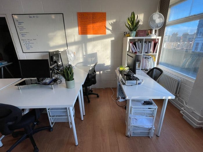 Overview of office - Hugo's desk